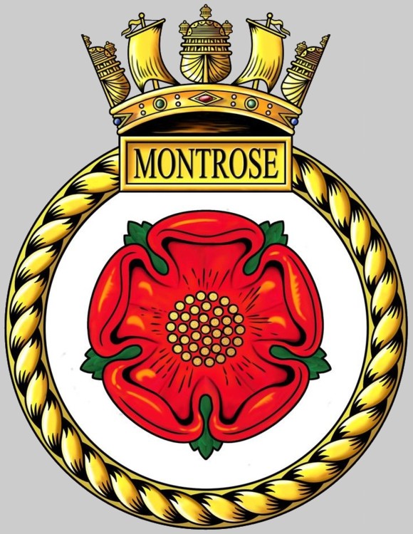 f-236 hms montrose insignia crest patch badge type 23 duke class frigate royal navy 03x