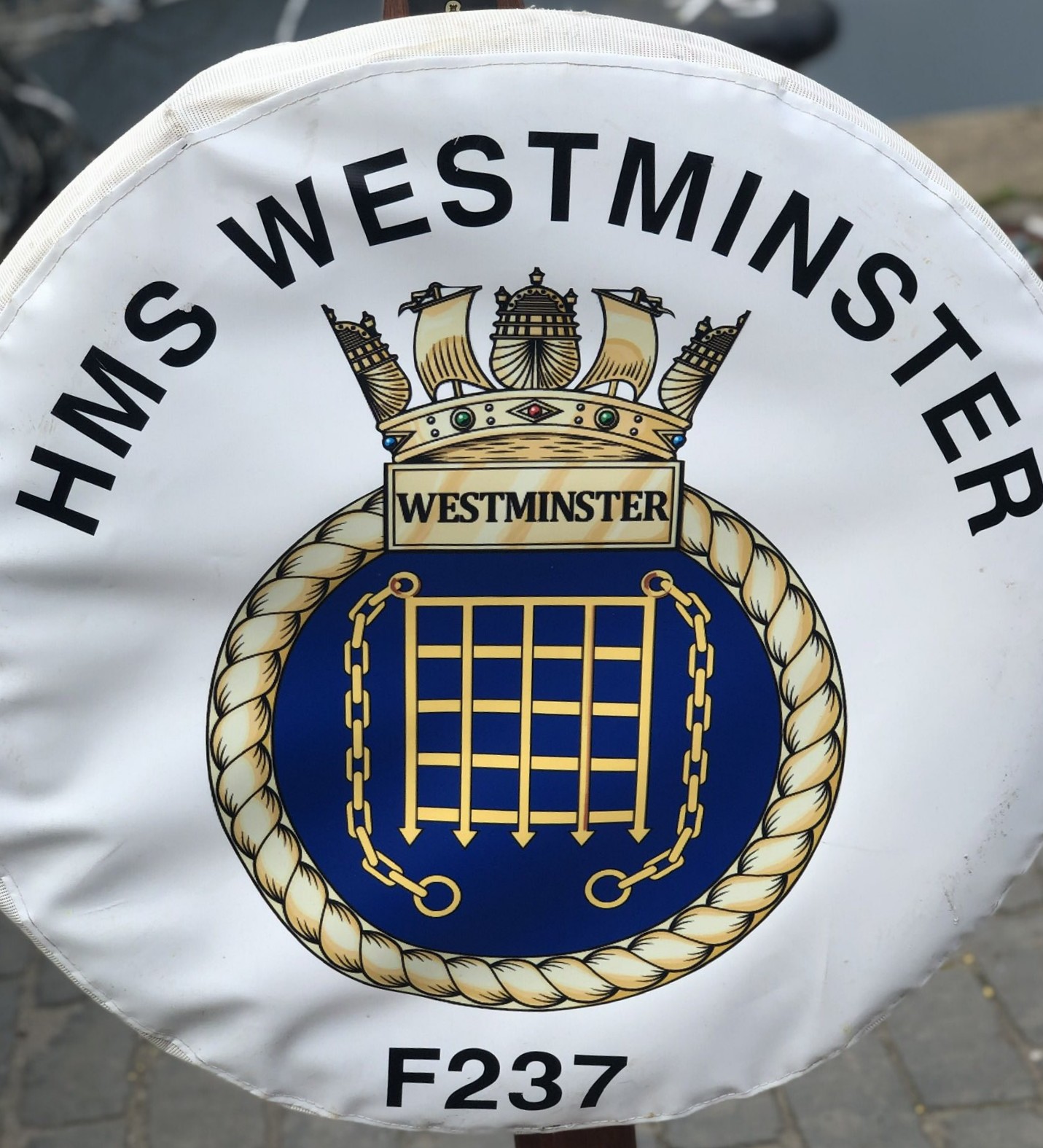 f-237 hms westminster insignia crest patch badge type 23 duke class frigate royal navy 23