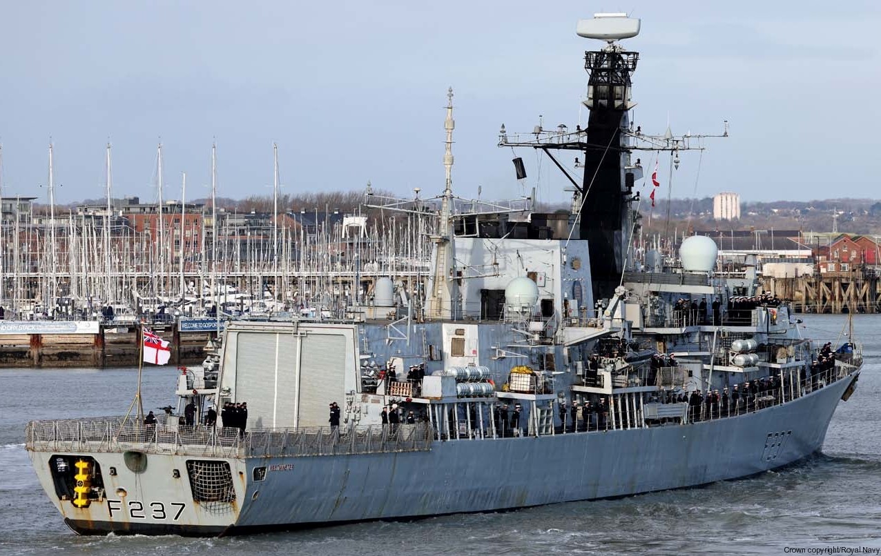 f-237 hms westminster type 23 duke class guided missile frigate ffg royal navy 32