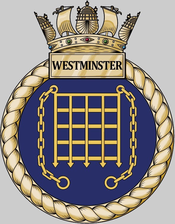 f-237 hms westminster insignia crest patch badge type 23 duke class frigate royal navy 02c