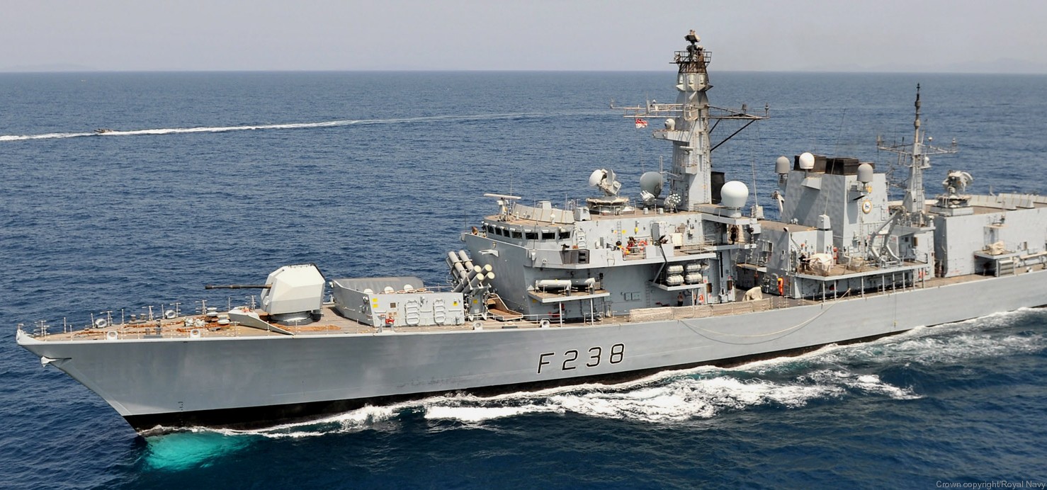 f-238 hms northumberland type 23 duke class guided missile frigate royal navy 22