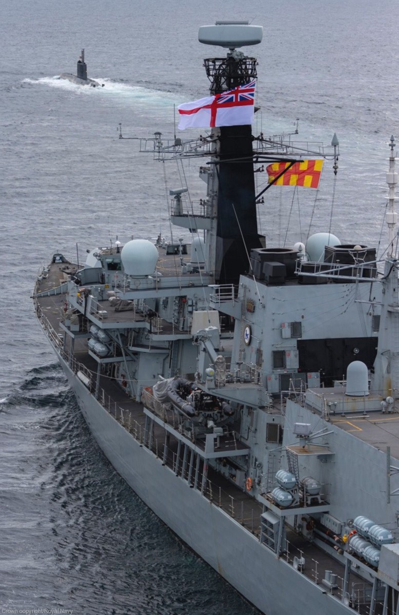 f-238 hms northumberland type 23 duke class guided missile frigate royal navy 28