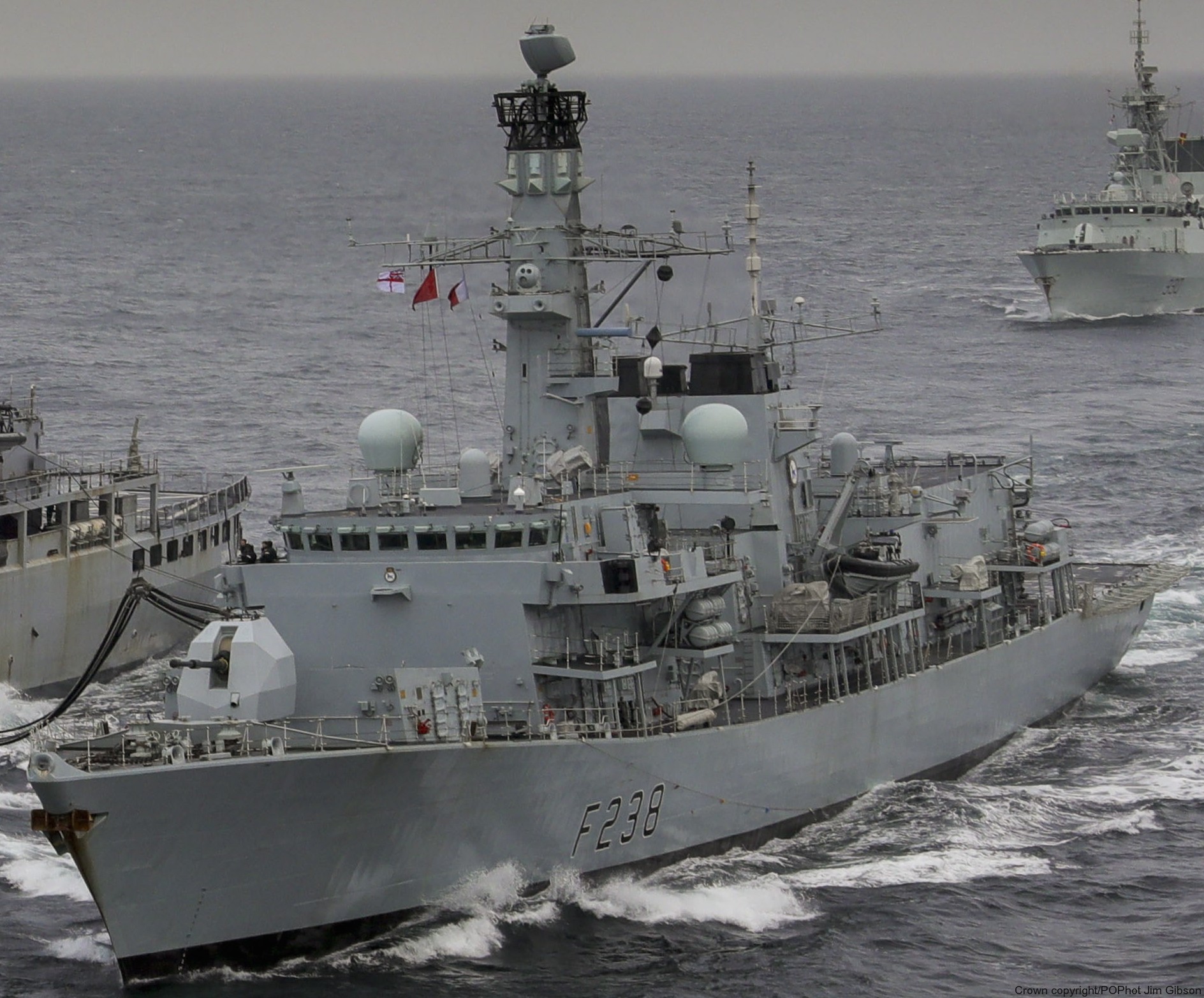 f-238 hms northumberland type 23 duke class guided missile frigate royal navy 36