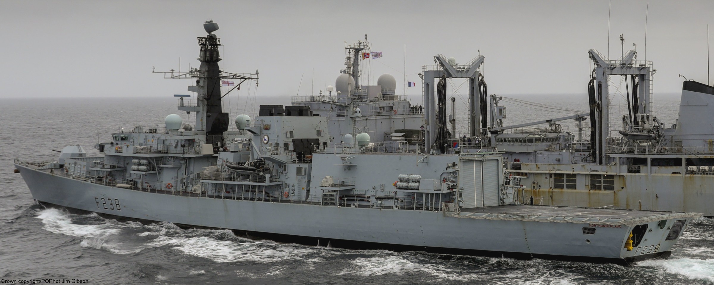 f-238 hms northumberland type 23 duke class guided missile frigate ffg royal navy 57