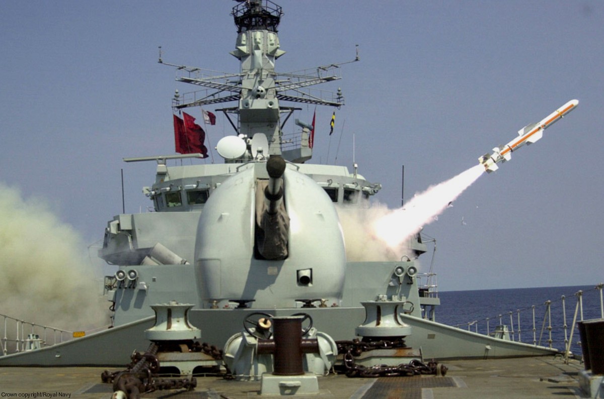 f-239 hms richmond type 23 duke class guided missile frigate ffg royal navy rgm-84 harpoon ssm 14