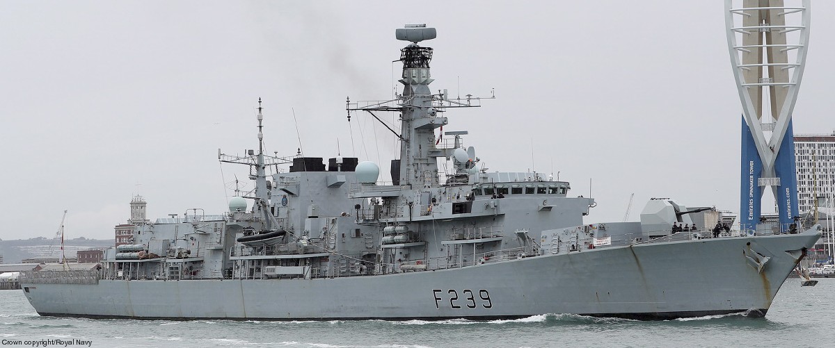 f-239 hms richmond type 23 duke class guided missile frigate ffg royal navy 35