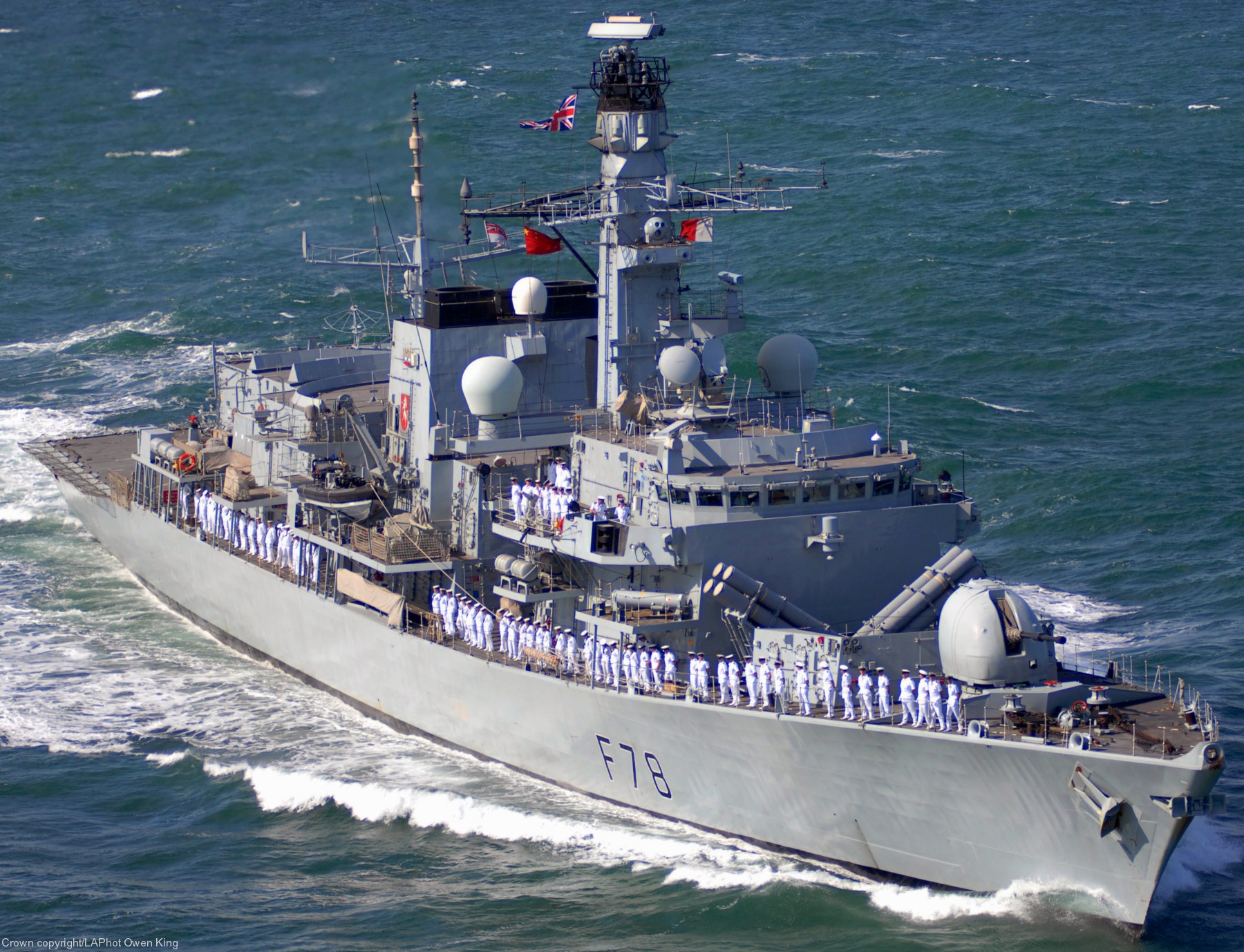 f-78 hms kent type 23 duke class guided missile frigate ffg royal navy 08