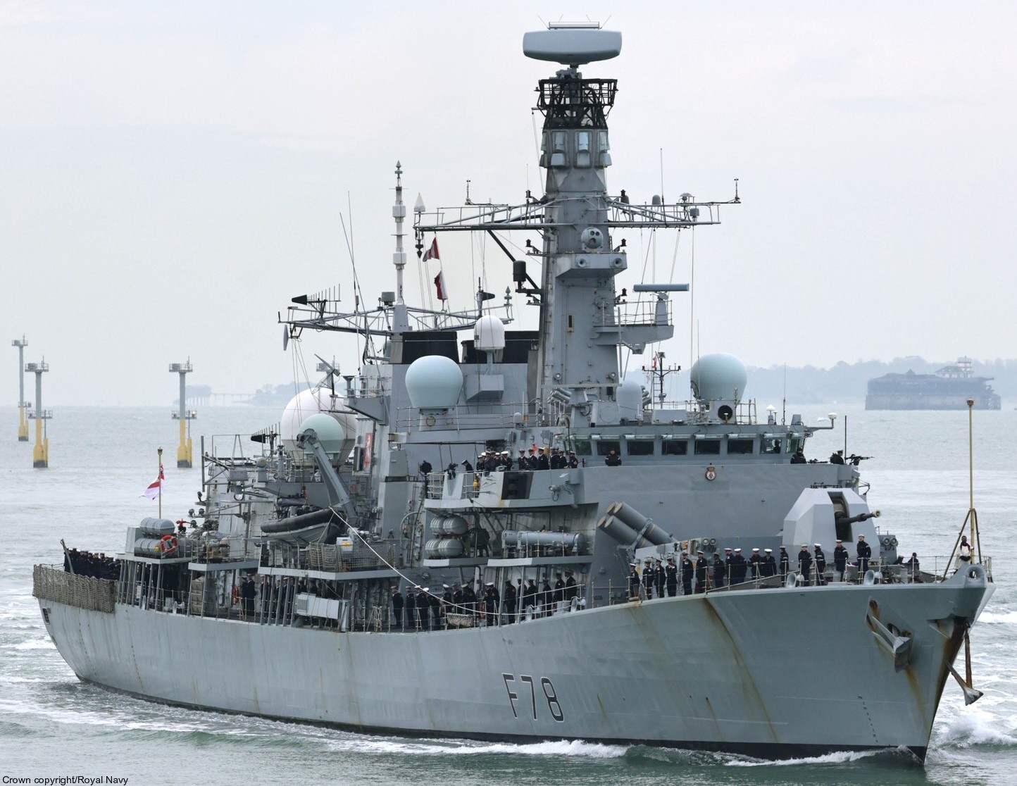 f-78 hms kent type 23 duke class guided missile frigate ffg royal navy 13