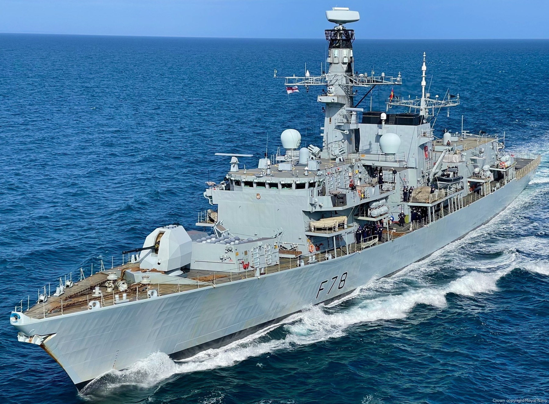 f-78 hms kent type 23 duke class guided missile frigate ffg royal navy 18