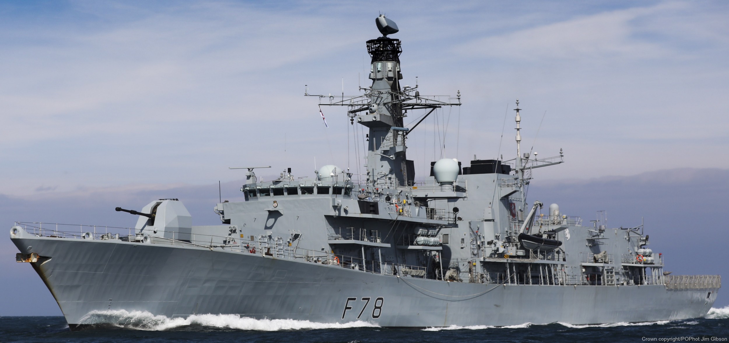 f-78 hms kent type 23 duke class guided missile frigate ffg royal navy 45