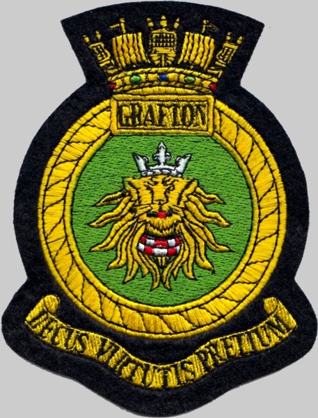 f-80 hms grafton insignia crest patch badge type 23 duke class frigate royal navy 02p