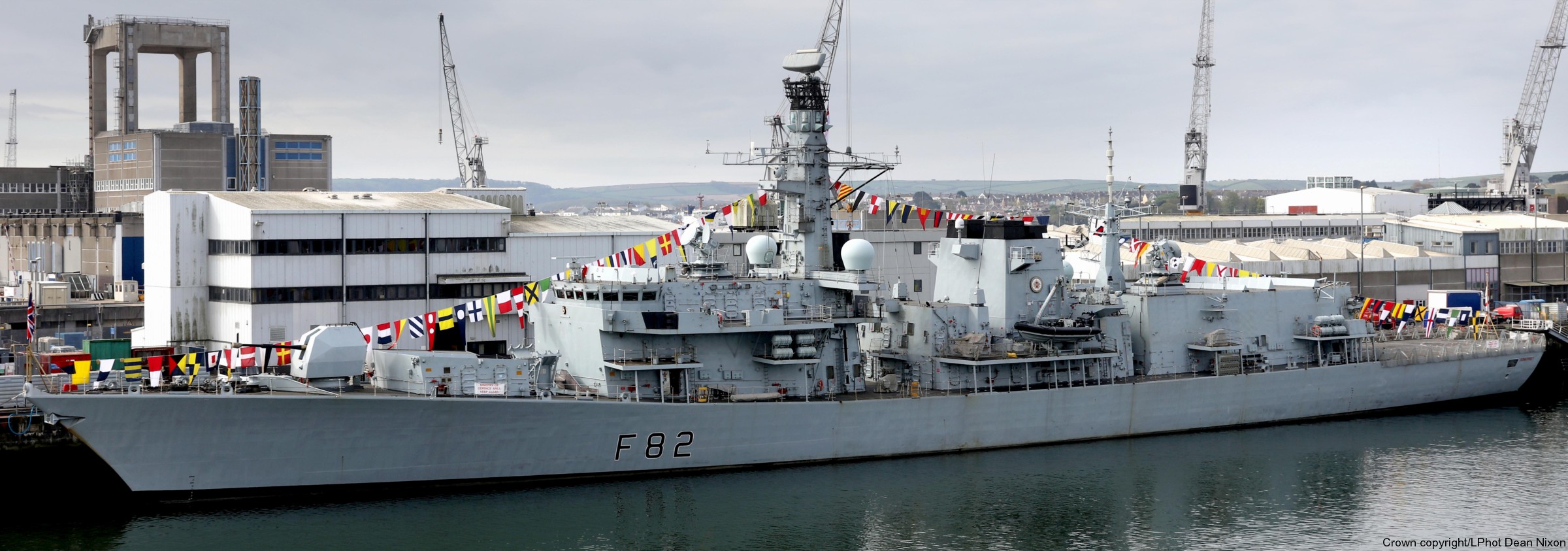 f-82 hms somerset type 23 duke class guided missile frigate ffg royal navy 35