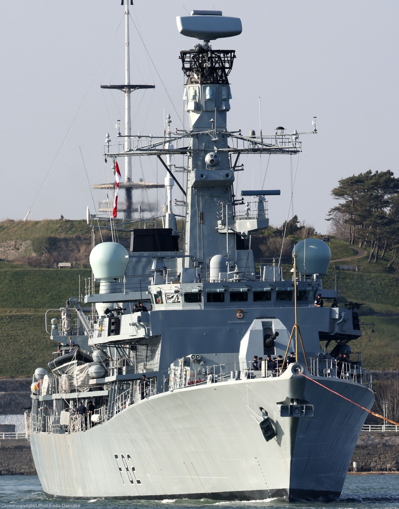 f-82 hms somerset type 23 duke class guided missile frigate ffg royal navy 36