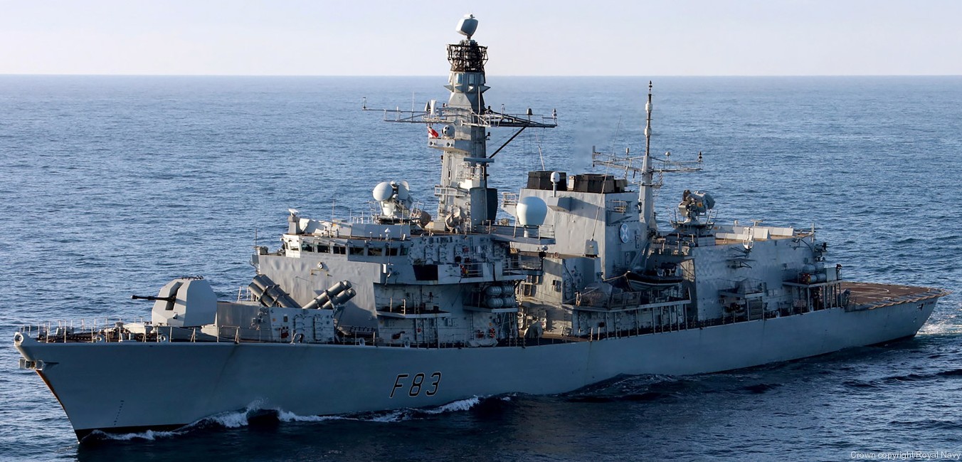 f-83 hms st. albans type 23 duke class guided missile frigate ffg royal navy 22