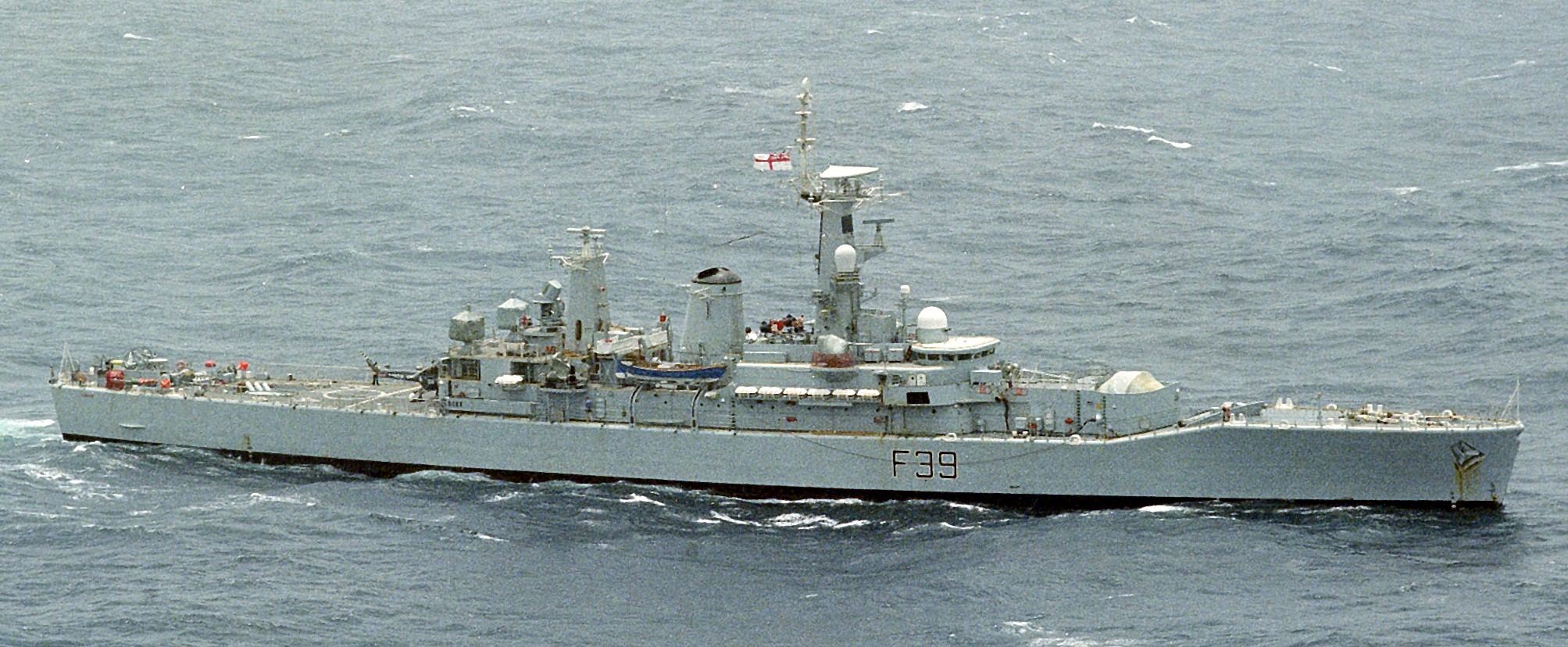 f39 hms naiad leander class frigate