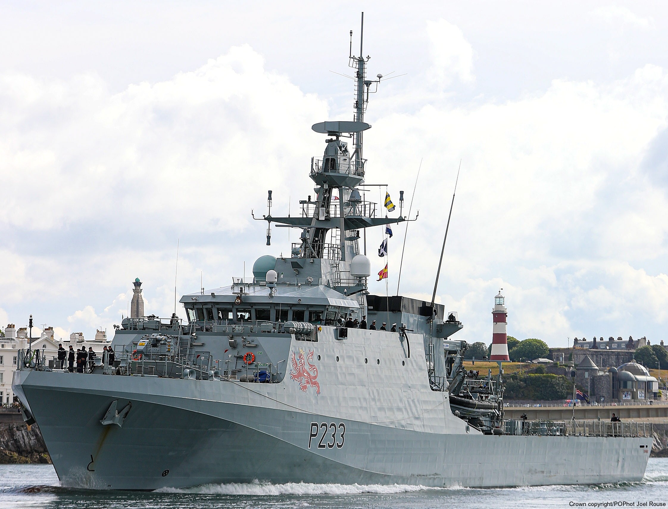 p233 hms tamar river class offshore patrol vessel opv royal navy 66
