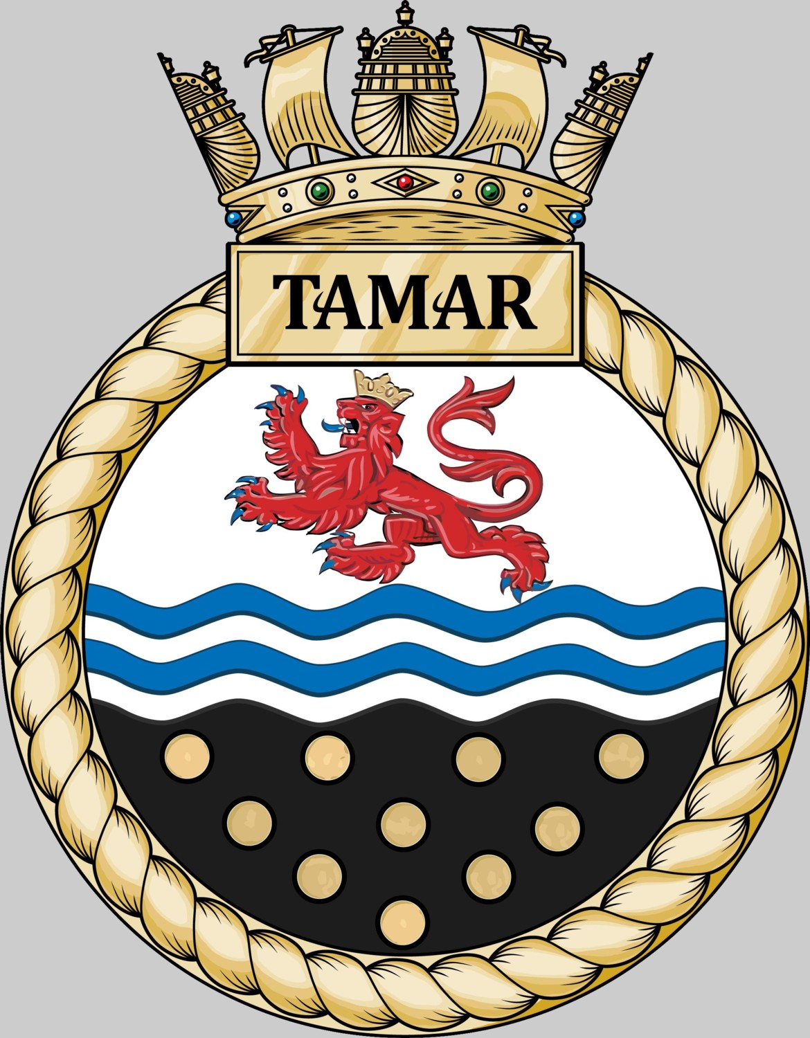 p233 hms tamar insignia crest patch badge river class offshore patrol vessel opv royal navy 02x
