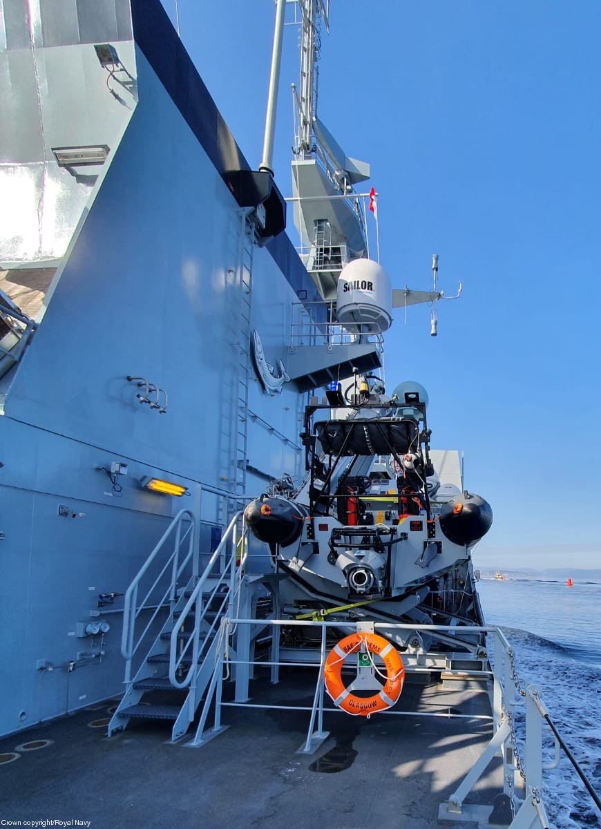 p234 hms spey river class offshore patrol vessel opv royal navy 52 rhib boat davit