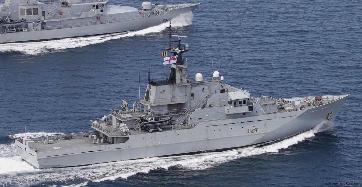 p-281 hms tyne river class offshore patrol vessel royal navy 12