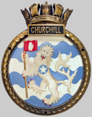s46 hms churchill insignia crest patch badge attack submarine ssn royal navy 03c