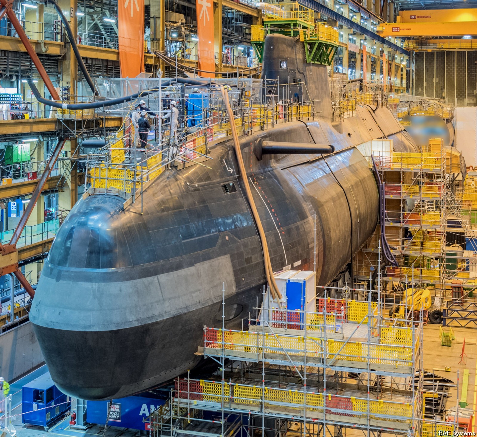 s123 hms anson s-123 astute class attack submarine ssn hunter killer royal navy 04 bae systems barrow in furness