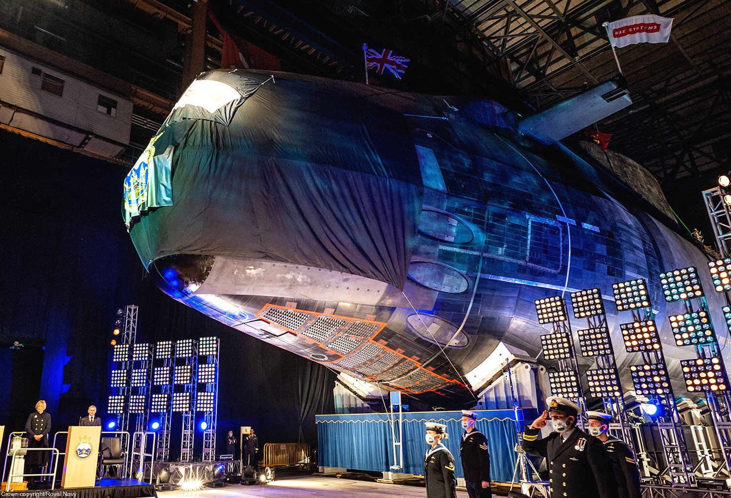 s123 hms anson s-123 astute class attack submarine ssn hunter killer royal navy 09 christening