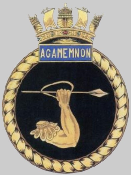 s124 hms agamemnon insignia crest patch badge astute class attack submarine royal navy 03c