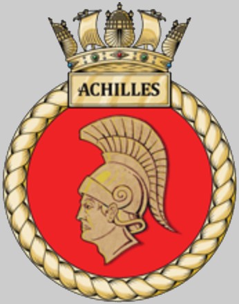 hms achilles s125 insignia crest patch astute class attack submarine ssn royal navy 02x