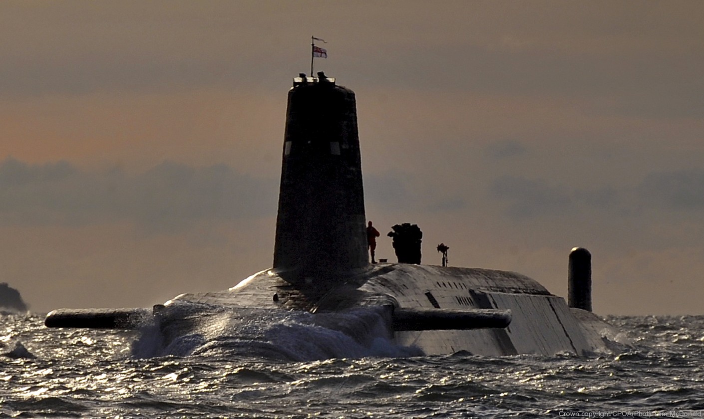 hms vanguard s28 ballistic missile submarine royal navy trident