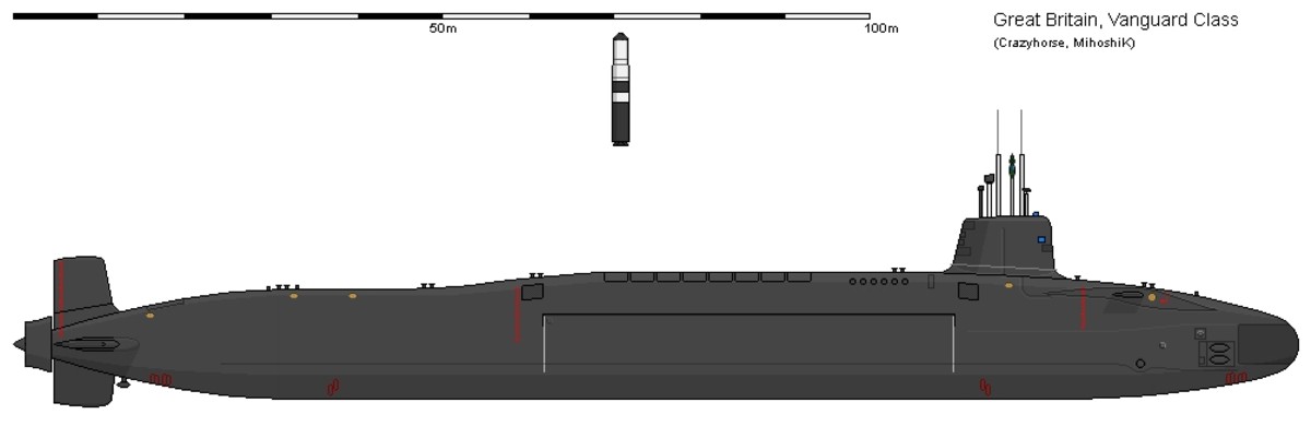 vanguard class ballistic missile submarine ssbn nuclear trident slbm royal navy 16c