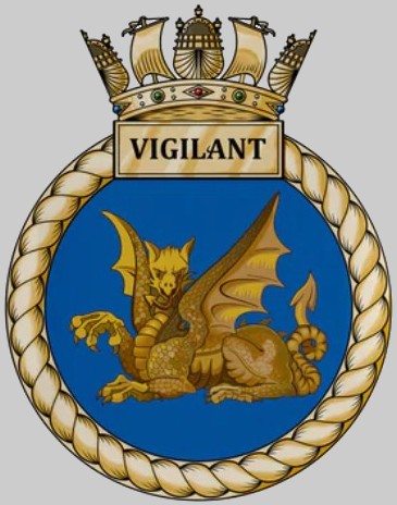 s30 hms vigilant insignia crest patch badge vanguard class ballistic missile submarine ssbn royal navy 02x
