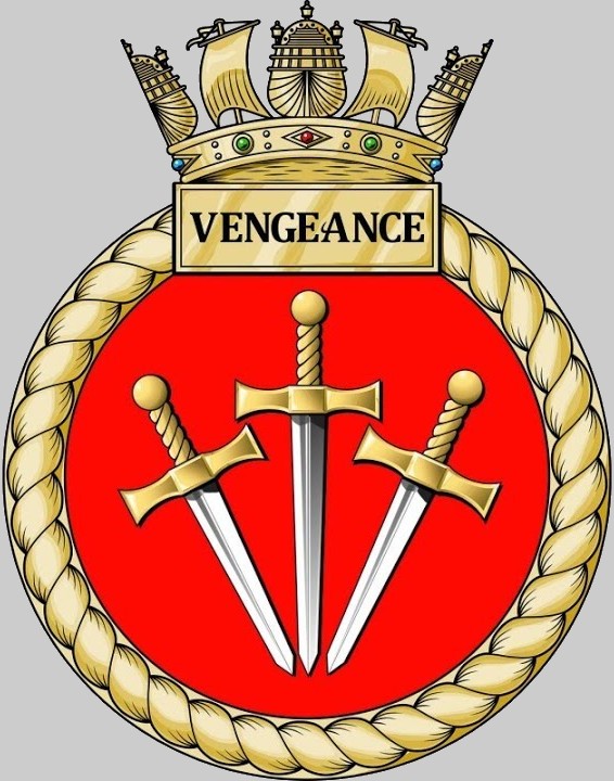 s31 hms vengeance insignia crest patch badge vanguard class ballistic missile submarine royal navy 02x