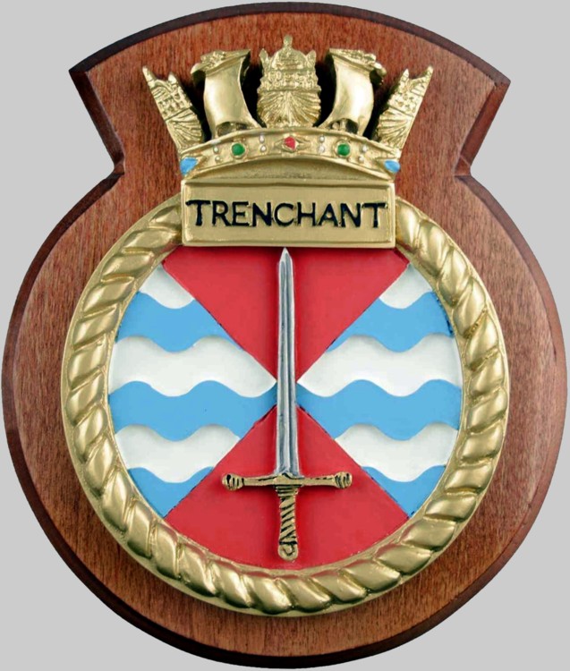 s91 hms trenchant trafalgar class insignia crest patch badge attack submarine hunter killer royal navy 02c