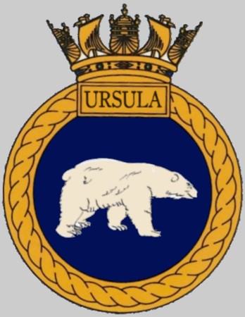 s42 hms ursula insignia crest patch badge upholder class attack submarine ssk royal navy 03c