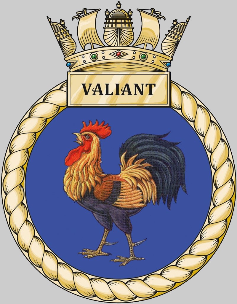 s102 hms valiant insignia crest patch badge attack submarine ssn royal navy 02c