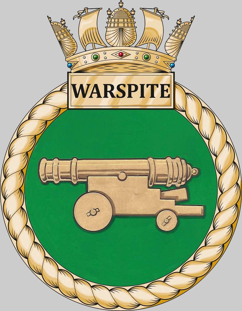 s103 hms warspite insignia crest patch badge valiant class attack submarine ssn royal navy 02c
