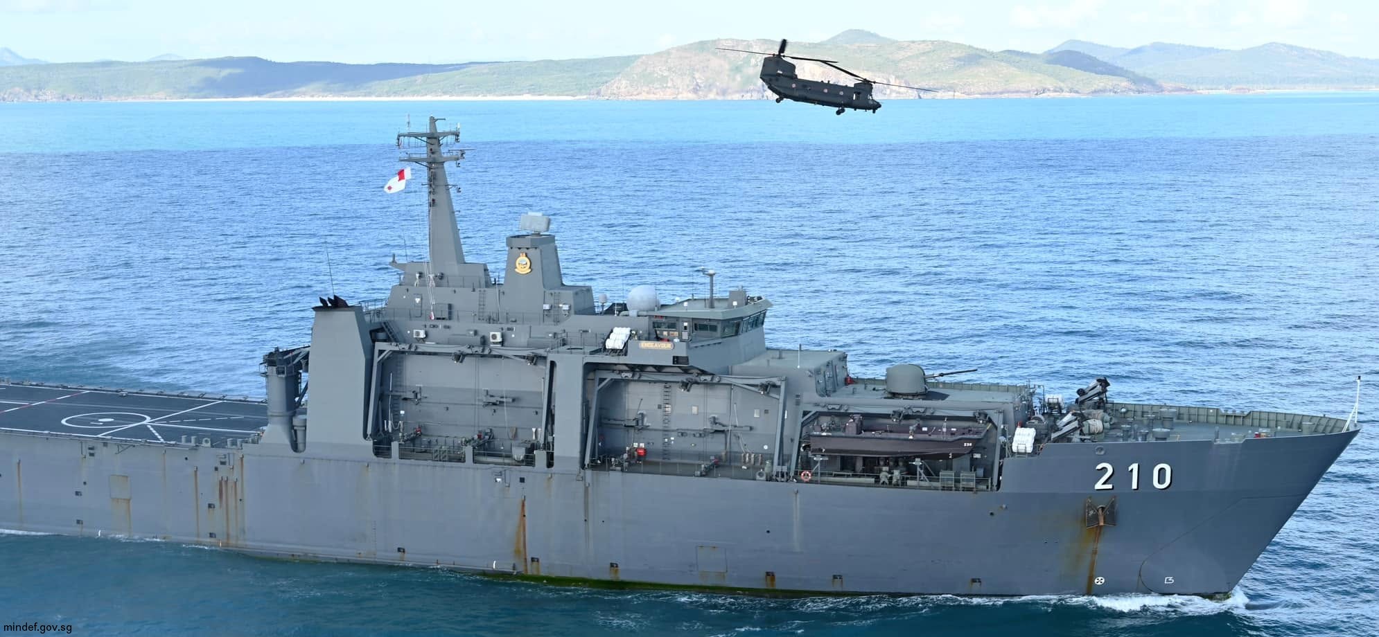 210 rss endeavour endurance class amphibious transport dock landing ship lpd republic singapore navy 12