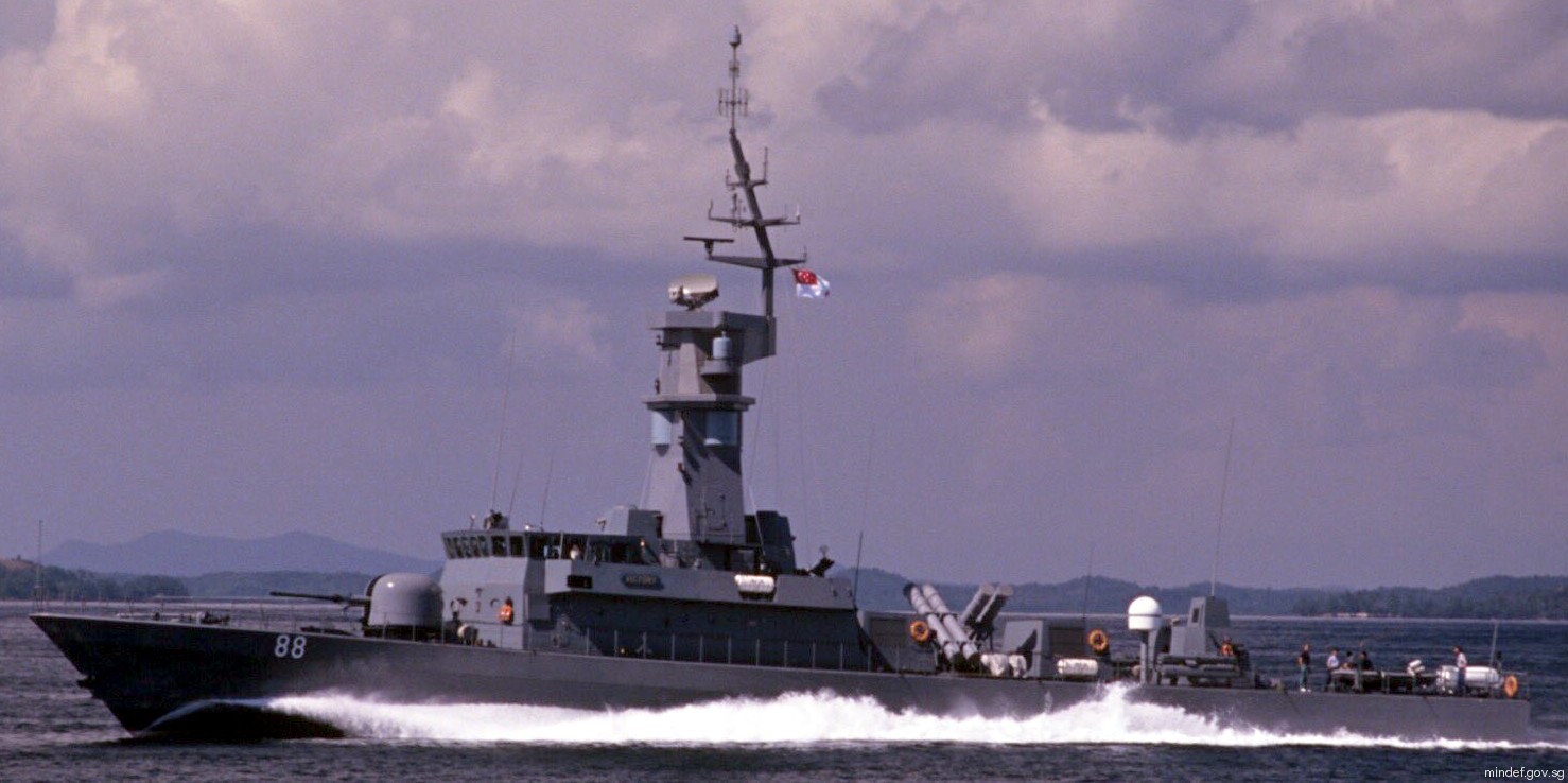 victory class missile corvette singapore navy 88 rss iai rafael barak sam rgm-84 harpoon ssm 03