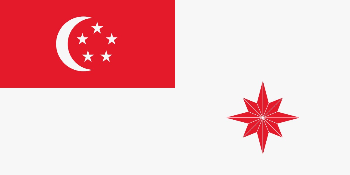republic of singapore navy flag jack