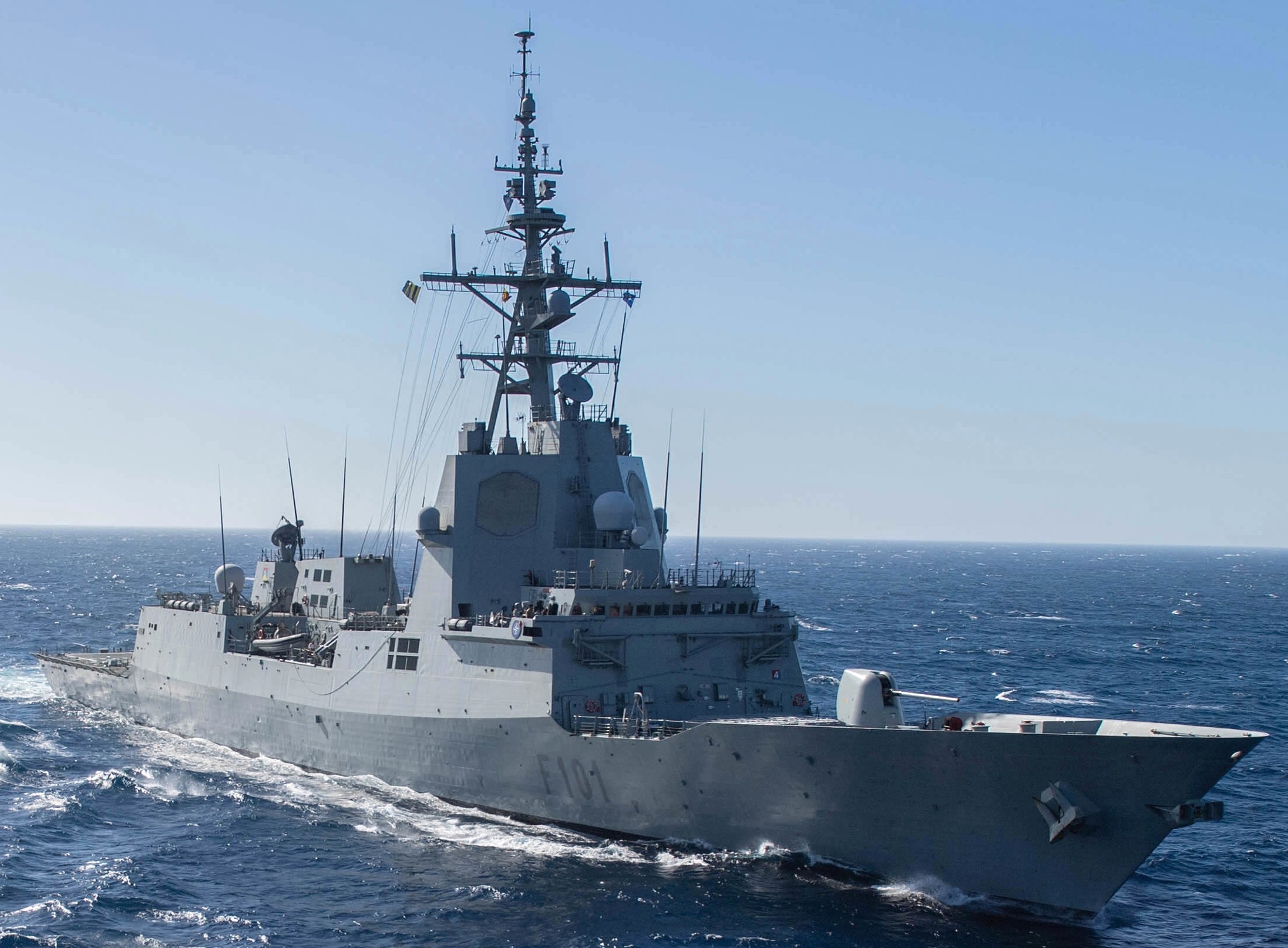 sps alvaro de bazan f101 f-100 class guided missile frigate ffg spanish navy armada espanola 24