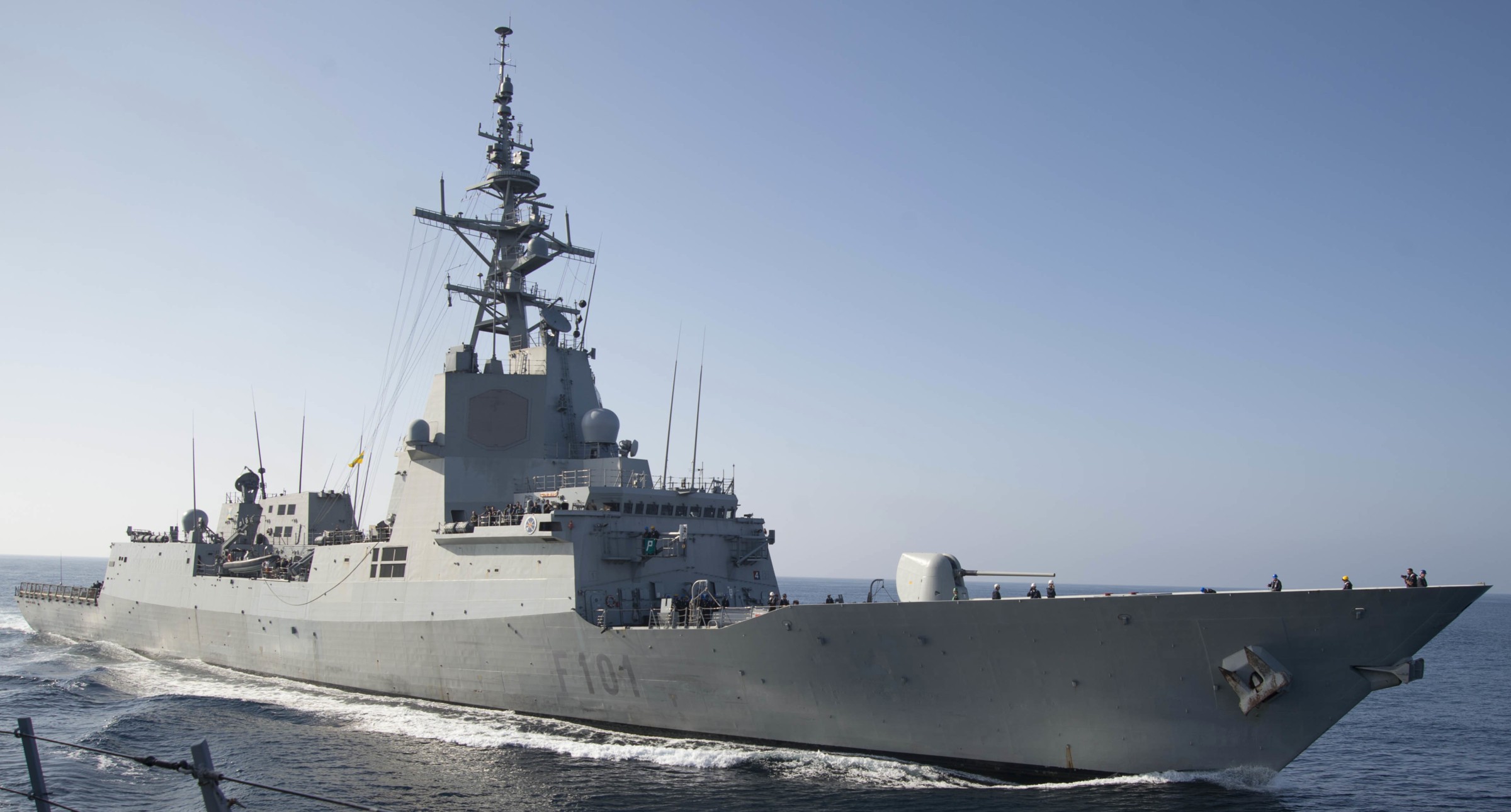 sps alvaro de bazan f101 f-100 class guided missile frigate ffg spanish navy armada espanola 29