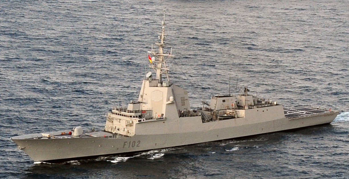 f-102 sps juan de borbon f100 bazan class guided missile frigate spanish navy 07