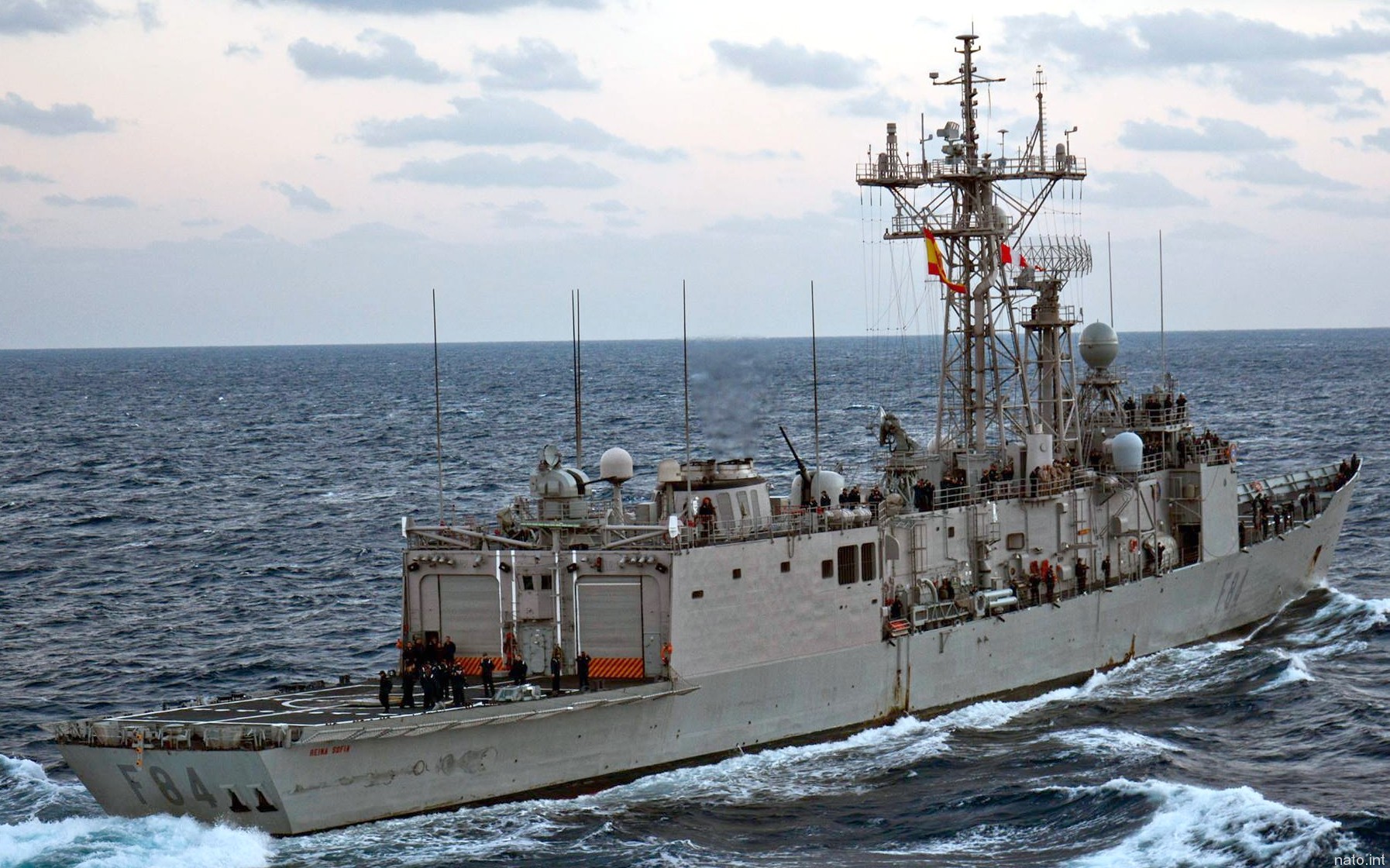 f-84 sps reina sofia f80 santa maria class guided missile frigate spanish navy armada espanola bazan ferrol