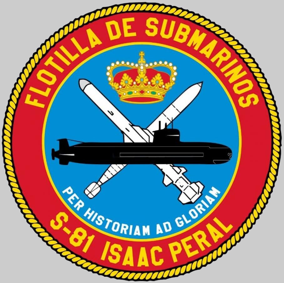 s-81 sps isaac peral insignia crest patch attack submarine spanish navy armada espanola 02x