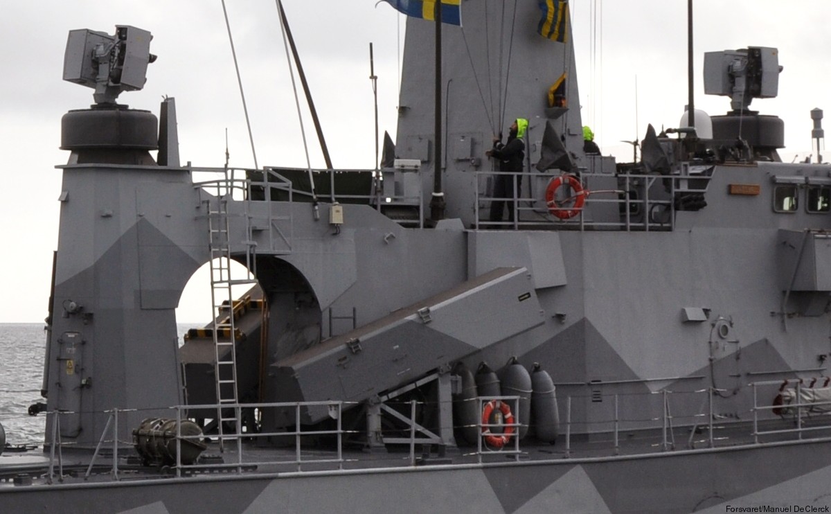 göteborg class corvette royal swedish navy svenska marinen försvarsmakten armament rbs-15 ssm missile fire control 03b