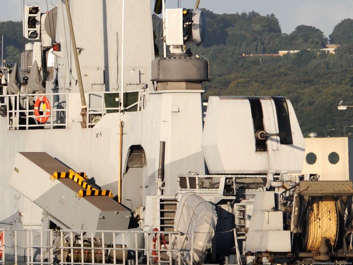 göteborg class corvette royal swedish navy svenska marinen försvarsmakten armament rbs-15 ssm missile bofors 40mm/l70 aa gun 04a