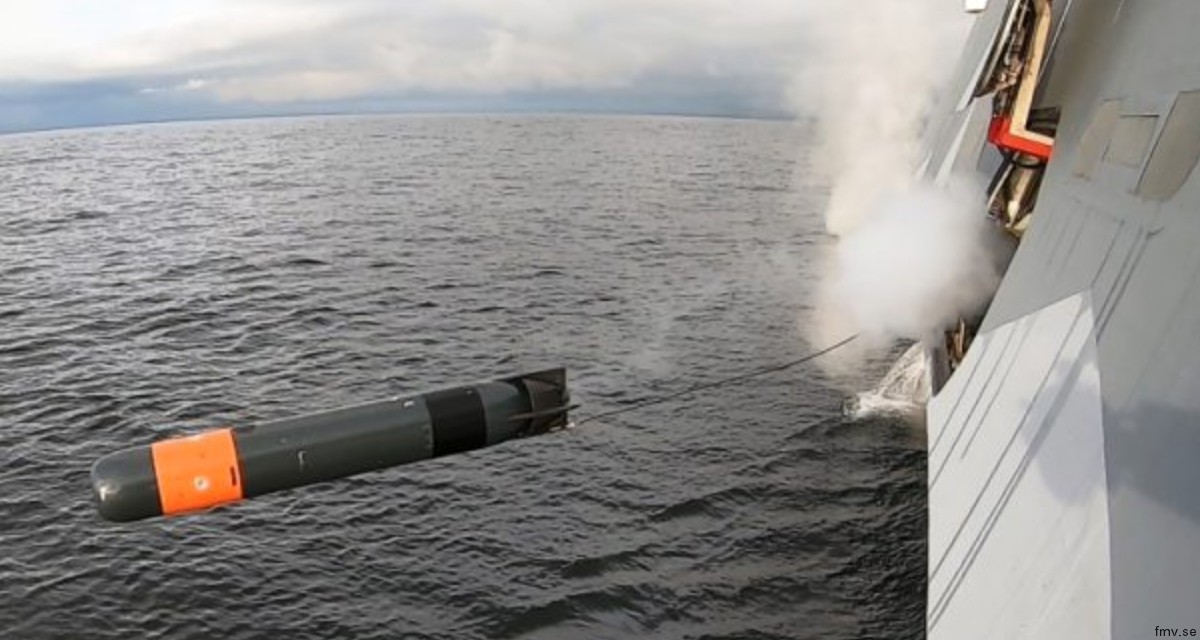 visby class corvette royal swedish navy korvett svenska marinen saab lightweight torpedo slwt 02c