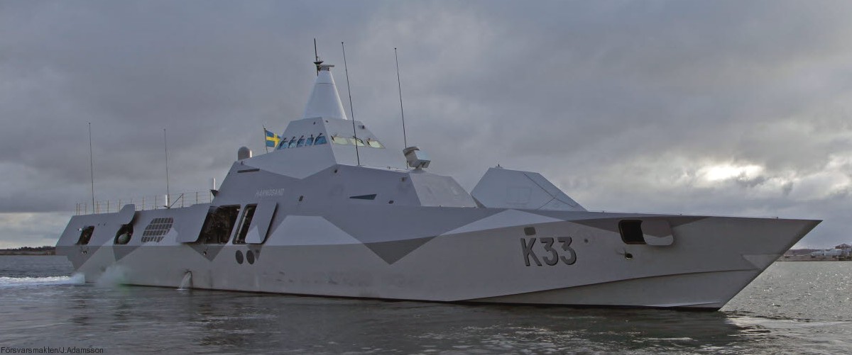 k33 hswms hms harnosand visby class corvette royal swedish navy svenska marinen 13