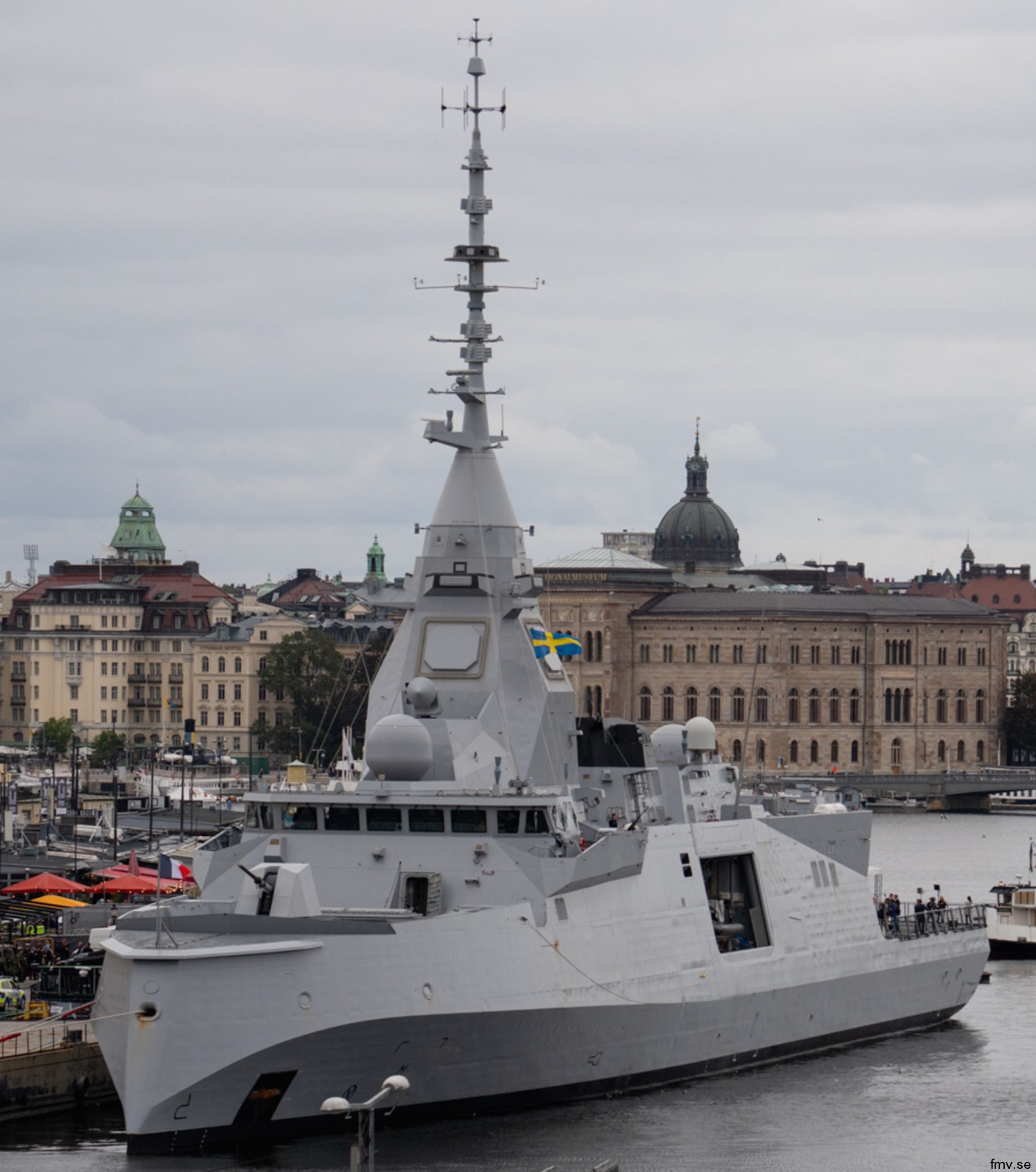 lulea class fdi frigate swedish navy svenska marinen naval group aster sam missile rbs-15 ssm bofors 57 40 gun saab trackfire helicopter 07