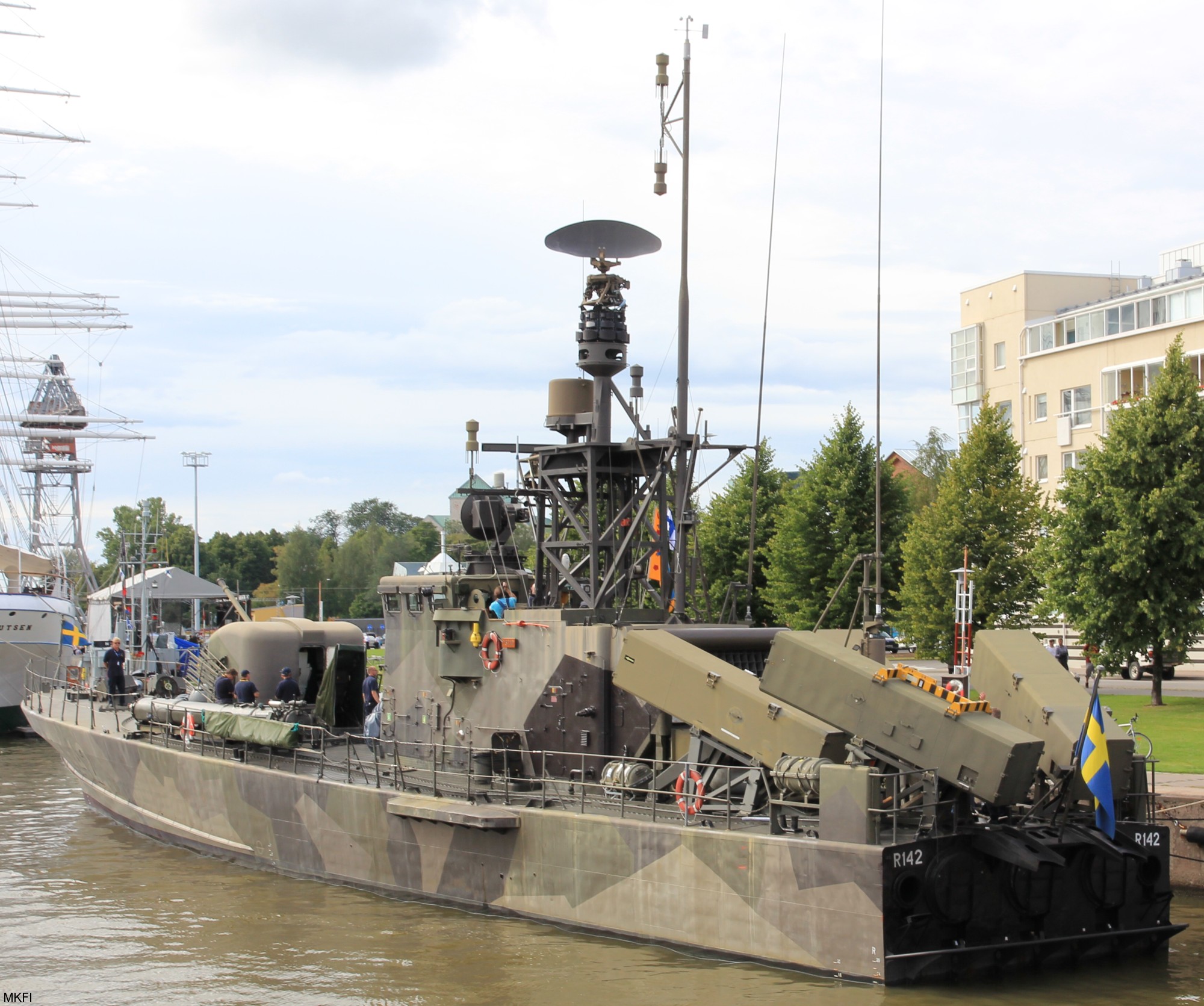 r142 ystad hswms hms norrköping class fast attack craft torpedo missile patrol boat swedish navy svenska marinen 12